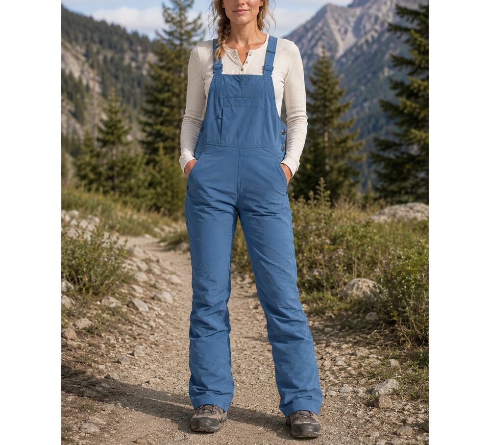 Flylow Life Bib Overalls Womens XS Blue Stretch Hiking Outdoor Utility Workwear